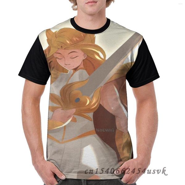 Camisetas para hombre, ropa divertida a juego para la familia, camiseta She-Ra para hombre, camiseta con estampado completo para mujer, camisetas de manga corta para niños