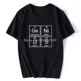 T-shirts voor heren Grappig Geek Science Chemistry T-shirt Gamers T-shirts voor heren Zomer O-hals Katoen Geweldig ontwerp Periodiek systeem TshirtMen's