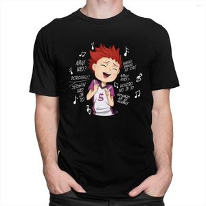 Heren t-shirts grappig haikyuu satori tendou t-shirt heren katoen anime manga volleybal tee tops short mouwen zomerse zomer t-shirt cadeau fan merch