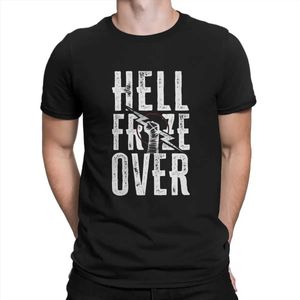 T-shirts voor heren grappig High Quty Gift Idea Hell bevroor over mannen T-shirt CM Punk Professional Wrestler O-Neck Top T-shirt T240425