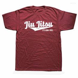 T-shirts pour hommes drôle Jiu Jitsu c'est comment je roule graphique coton Streetwear manches courtes Harajuku Hip Hop BJJ Judo Arts martiaux