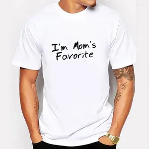 T-shirts pour hommes drôle lettre imprimé mode d'été pour hommes im maman de maman mens tops vêtements o-cou graphique décontracté