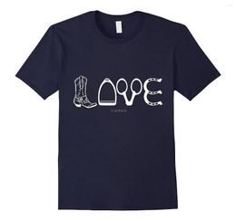 T-shirts pour hommes drôle amour cheval cavalier chemise-cadeaux pour les amoureux Cool T-Shirt hommes de haute qualité t-shirts vente coton