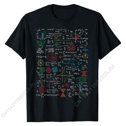 T -shirts voor heren grappige wiskunde elker cadeau -idee wiskunde formules sheet - merk normale katoenen heren ops afgedrukt op 230404