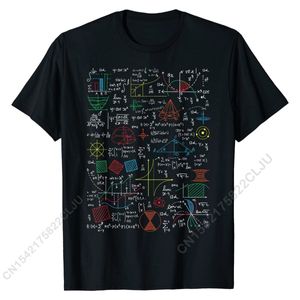 Heren T-shirts grappig wiskundeleraar cadeau idee wiskunde formules blad T-shirt T-shirt merk normaal katoen heren tops T-shirt gedrukt op 230331