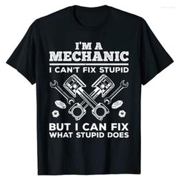 Camisetas para hombre, divertidas camisetas de mecánico para hombre, camiseta de garaje para automóvil, accesorios de ropa, camiseta con estampado de cosas