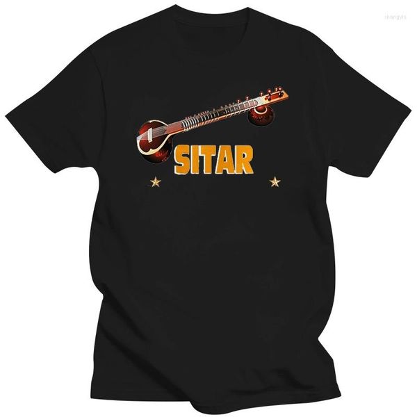 T-shirts pour hommes drôles hommes chemise femmes nouveauté t-shirt tout ce dont j'ai besoin est ce sitar mélomane cool t-shirt