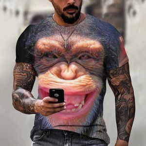 T-shirts masculins T-shirts pour hommes drôles Sinke 3D Tops de mode imprimés courts Slve T-shirt d'été décontracté pour l'homme O-COSE VOLES VOLES VOLES T240505