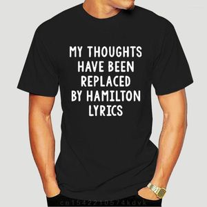 T-shirts pour hommes drôle mes pensées ont été remplacées par des paroles chemise été femmes coton Hip Hop hommes/femmes haut t-shirt