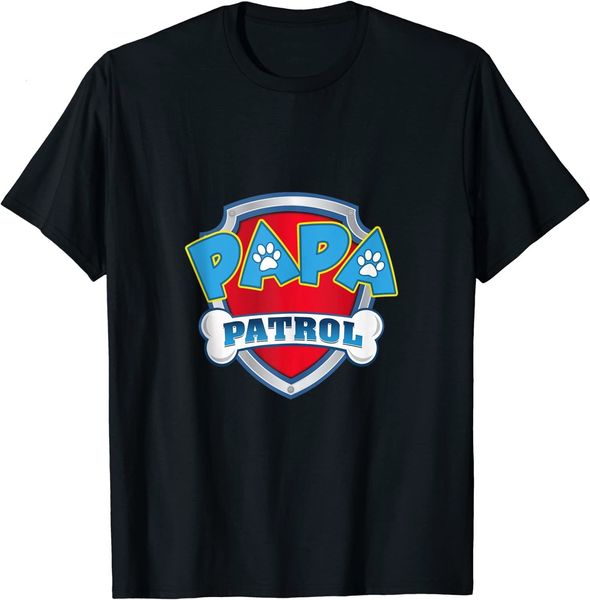 Camisetas para hombre Camiseta divertida de PAPA Patrol - Camiseta de regalo de cumpleaños para perro, mamá y papá. Camisetas informales con cuello redondo y manga corta 100% algodón, talla S-3XL 230920