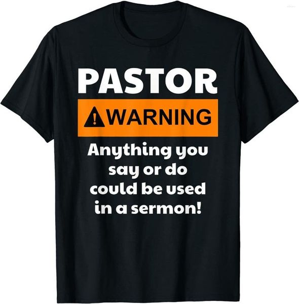 T-shirts pour hommes Funny Pastor Premium Gift Idea Tee Vintage Hipster Fashion Men T-shirt Harajuku Streetwear Punk Aesthetic Clothes Tshirt