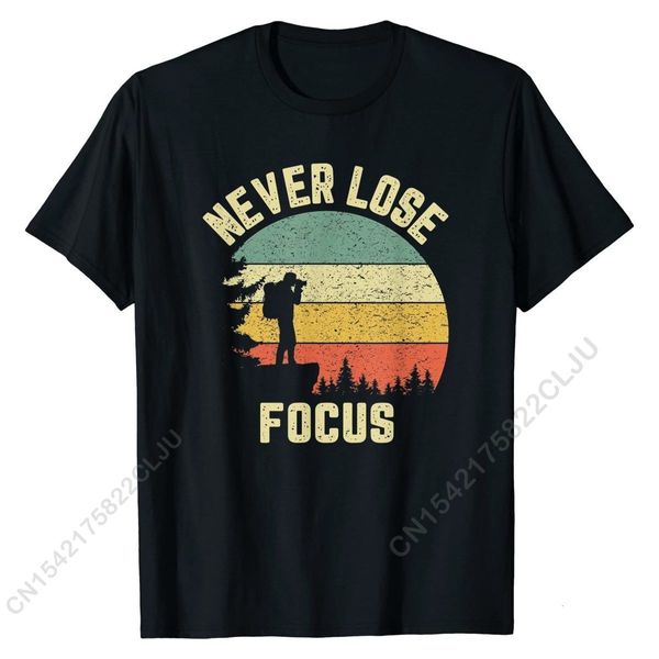 T-shirts pour hommes Funny Pographer Shirt Camera Never Lose Attention Pography T-Shirt Top Designer Customized Cotton Men T Shirt Fitness 230512