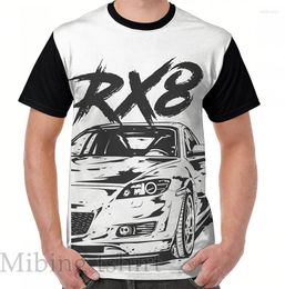 Camisetas para hombre Camiseta con estampado divertido para hombre Camiseta para mujer RX8 VFL Quot; Camiseta con gráfico de estilo sucio Camisetas casuales de manga corta con cuello en O