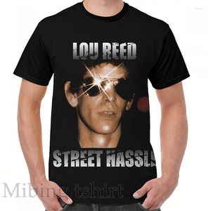 Camisetas con estampado divertido para hombre, camisetas para mujer, camiseta con gráfico de Lou Reed Street Hassle, camisetas informales de manga corta con cuello redondo