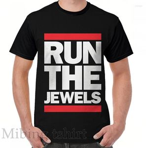 Camisetas para hombre, camiseta con estampado divertido para hombre, camisetas para mujer, camiseta gráfica Run The Jewels, camisetas casuales de manga corta con cuello redondo