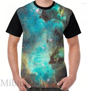 T-shirts pour hommes drôle impression hommes chemise haut pour femme T-shirt vert galaxie graphique T-Shirt col rond manches courtes t-shirts décontractés