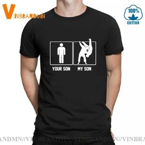 Camisetas con estampado divertido de My Son Your Shirt para hombre, camiseta de JUDO de uniforme de Fitness para hombre, camiseta de BJJ Jiu Jitsu, camisetas de Orgullo de padre