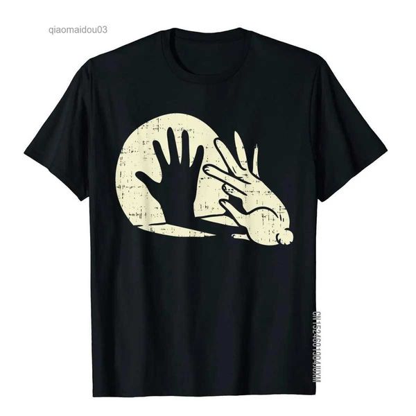 T-shirts masculins Short Rabbit Shirt Animal Bunny Lover Shadow Play Pun Gift T-shirt Tops Slim Fit