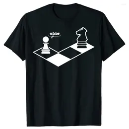 T-shirts pour hommes drôle rétro cadeau d'échecs joueur été Style graphique coton Streetwear à manches courtes cadeaux d'anniversaire T-shirt hommes
