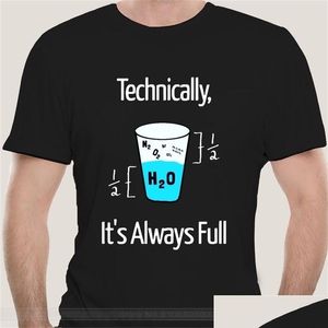 T-shirts masculins Humour scientifique drôle T-shirt Chemistry Physics Math Teacher School Scientist geek chimiste physicien 220505 drop délivre dhw3r