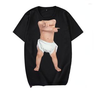 T-shirts pour hommes T-shirts drôles à manches courtes Tendance Hommes Femmes Demi Parodie Creative Little Boy Fun Summer Couples Outfit Vêtements Casual Tops