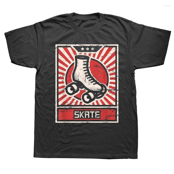 T-shirts pour hommes Funny SKATE Roller Skating Graphique Coton Streetwear À Manches Courtes Cadeaux D'anniversaire Style D'été T-shirt Vêtements Pour Hommes