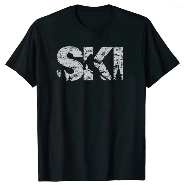 Camisetas para hombre, divertidas camisetas de esquí, geniales, esquiador, verano, invierno, amantes de los deportes, snowboard, montañismo, regalos de cumpleaños, camiseta para hombre