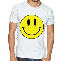 Hommes t-shirts drôle sourire même si ça fait mal 2023 été week-end chemise col rond ample Vintage visage imprimé surdimensionné hommes hauts t-shirt