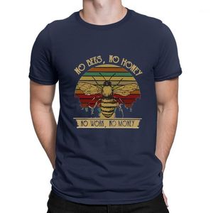 T-shirts pour hommes t-shirt drôle pour pas d'abeilles miel travail argent à manches courtes unisexe t-shirt hauts Harajuku