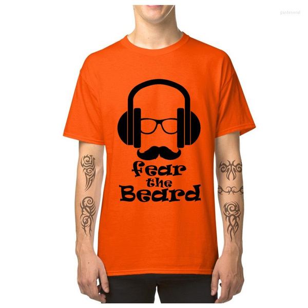 Camisetas para hombre, camiseta divertida para hombre, camiseta Hipster con miedo a la barba, camisetas de música de verano 2023, camisetas para chicos de Hip Hop, ropa informal de broma, camiseta de algodón