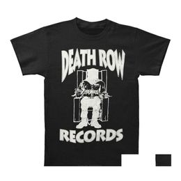 Camisetas para hombres Camiseta divertida Hombres Novedad Camiseta Death Row Records Algodón blanco Moda de verano Tamaño Euro 220506 Ropa de entrega DHCWG
