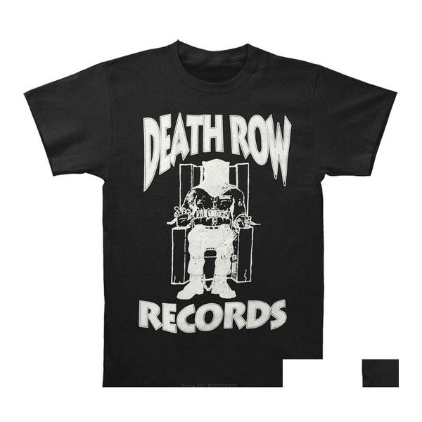 T-shirts hommes drôle t-shirt hommes nouveauté t-shirt Death Row Records coton blanc mode d'été taille européenne 220506 livraison directe vêtements Dhcwg