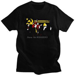 T-shirts masculins drôles Le Parti communiste CCCP T-shirt pour hommes coton pur t-shirt urbain court slve soviétique Union URSS Communisme t Tops Gift T240425