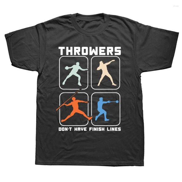 T-shirts pour hommes Funny Throwers Javelin S Put Shirt Graphic Cotton Streetwear Short Sleeve Birthday Gifts Summer Style T-shirt Mens Clothing
