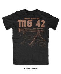 Heren T-shirts Grappig Wehrmacht MG42 Anatomie bedrukt T-shirt. Zomer Katoen Korte Mouw O-hals Heren T-shirt Nieuwe S-3XL J230602