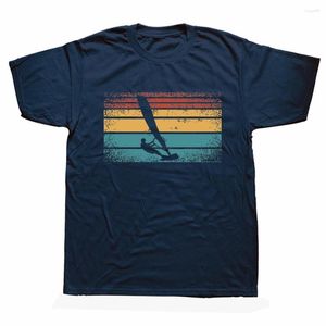 Camisetas para hombre, divertidas camisetas de windsurf, windsurf, surf, deportes, ropa de calle, manga corta, regalos del Día del Padre, camiseta clásica Vintage para hombre