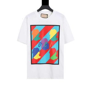 T-shirts pour hommes G Family Rabbit Pattern Casual Polyvalent Col rond Lâche OS Version Unisexe T-shirt à manches courtes ABVZ