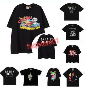 T-shirts pour hommes Galleries Tees Depts Designer Summer Gallary Shirt Alphabet imprimé étoile même col rond T-shirt à manches courtes pour hommes et femmes Hip Hop jk1