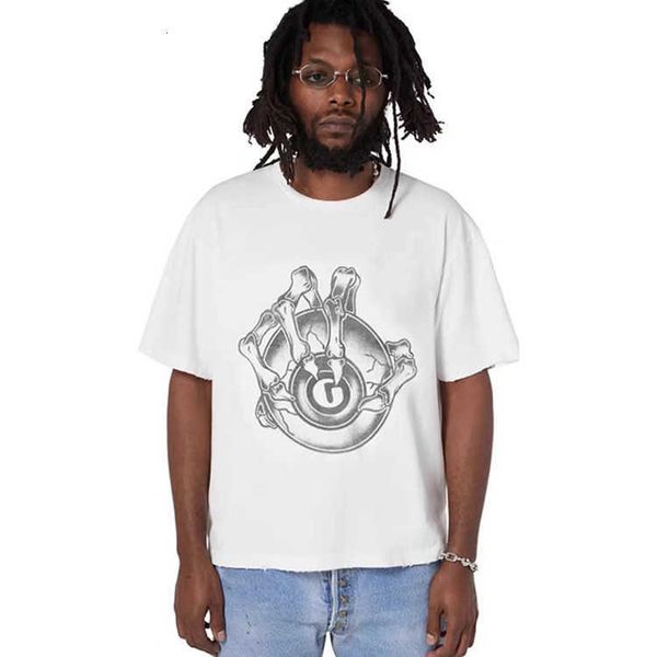 T-shirts hommes Galleryse Depts Designer Brand Dept Eye Claw Imprimer Manches courtes Mode High Street Hip-Hop Lâche Casual Col rond T-shirt