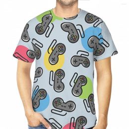 T-shirts voor heren Gamecontroller-T-shirts Gamingconsole-patroon 3D-geprint Oversized polyester met korte mouwen Retro