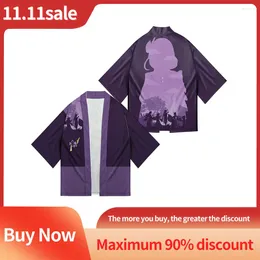 T-shirts pour hommes Jeu Genshin Impact Kimono Cardigan Imprimé Maillot de bain de haute qualité Version ample Casual Samurai Robe traditionnelle