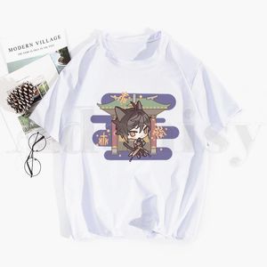 T-shirts pour hommes Jeu Graphique Hip Hop Zhong Li Genshin Impact Hommes Imprimer Harajuku T-shirts d'été Casual Col rond Manches courtes Top Tee Shirt