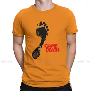 T-shirts pour hommes Game of Death Footprint Classic Harajuku TShirt Bruce Lee Artiste Martial Impression Tops Chemise décontractée Homme Vêtements à manches courtes