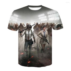 T-shirts pour hommes jeu PUBG mode champs de bataille de Playerunknown hommes T-shirt drôle été Cool chemise pour femmes haut unisexe