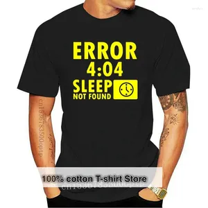 T-shirts homme Geek programmeur chemise Style américain sommeil introuvable T-shirt col rond