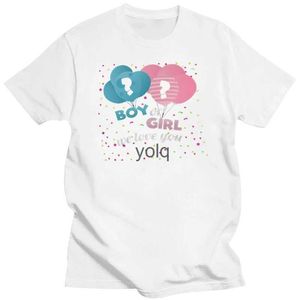 Heren T-shirts Gender Reveal Party Shirt Jongen of meisje - We Love You Gender Reveal Shirt Ideeën Mode Klassiek T-shirt Shirtyolq