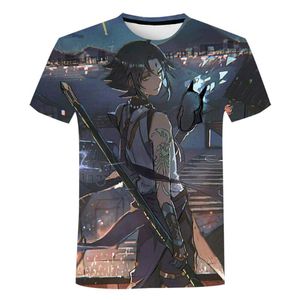 T-shirts pour hommes Genshin Impact Anime Girls Game 3D imprimé Xiao Streetwear Hommes Femmes Mode T-shirt T-shirts surdimensionnés Tops Vêtements pour enfants