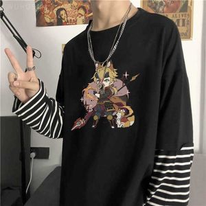 Camisetas de hombre Genshin Impact Harajuku Camisetas de manga larga Mujeres Harajuku Juego caliente Thoma Kawaii Gráficos de dibujos animados Verano Camiseta de gran tamaño Tops Y2302