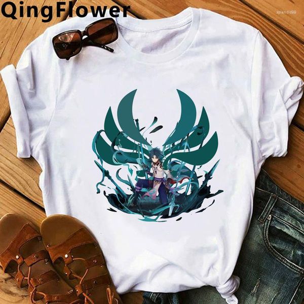 T-shirts homme Genshin Impact Hu Tao Xiao Kaedehara Kazuha T-shirt homme Streetwear Ulzzang Vintage vêtements chemise blanche