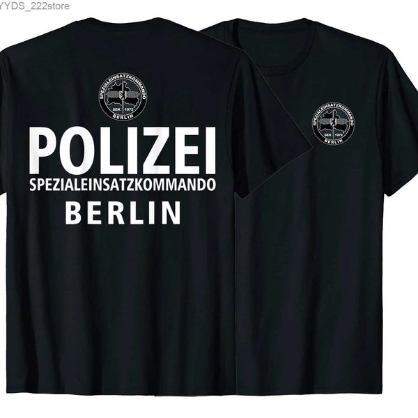 T-shirts pour hommes Allemagne Berlin SWAT Police SEK Spezialeinsatzkommando T-shirt. T-shirt à manches courtes et col rond pour homme, en coton de qualité supérieure, nouveau S-3XL, YQ231106